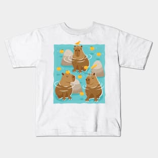 Capybaras Chilling Kids T-Shirt